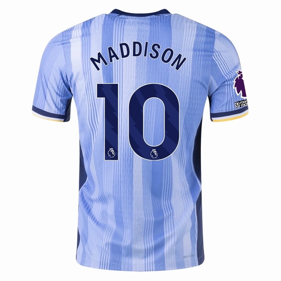 Nike Tottenham James Maddison Authentic Away Jersey w/ EPL   No Room For Racism Patches 24/25 (Cobalt Bliss/Binary Blue)