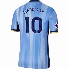 Nike Tottenham James Maddison Away Jersey w/ EPL   No Room For Racism Patches 24/25 (Cobalt Bliss/Binary Blue)