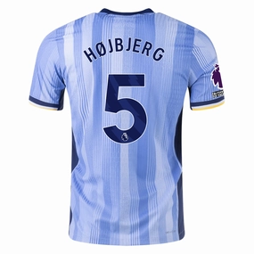 Nike Tottenham Pierre-Emile Højbjerg Authentic Away Jersey w/ EPL   No Room For Racism Patches 24/25 (Cobalt Bliss/Binary Blue)