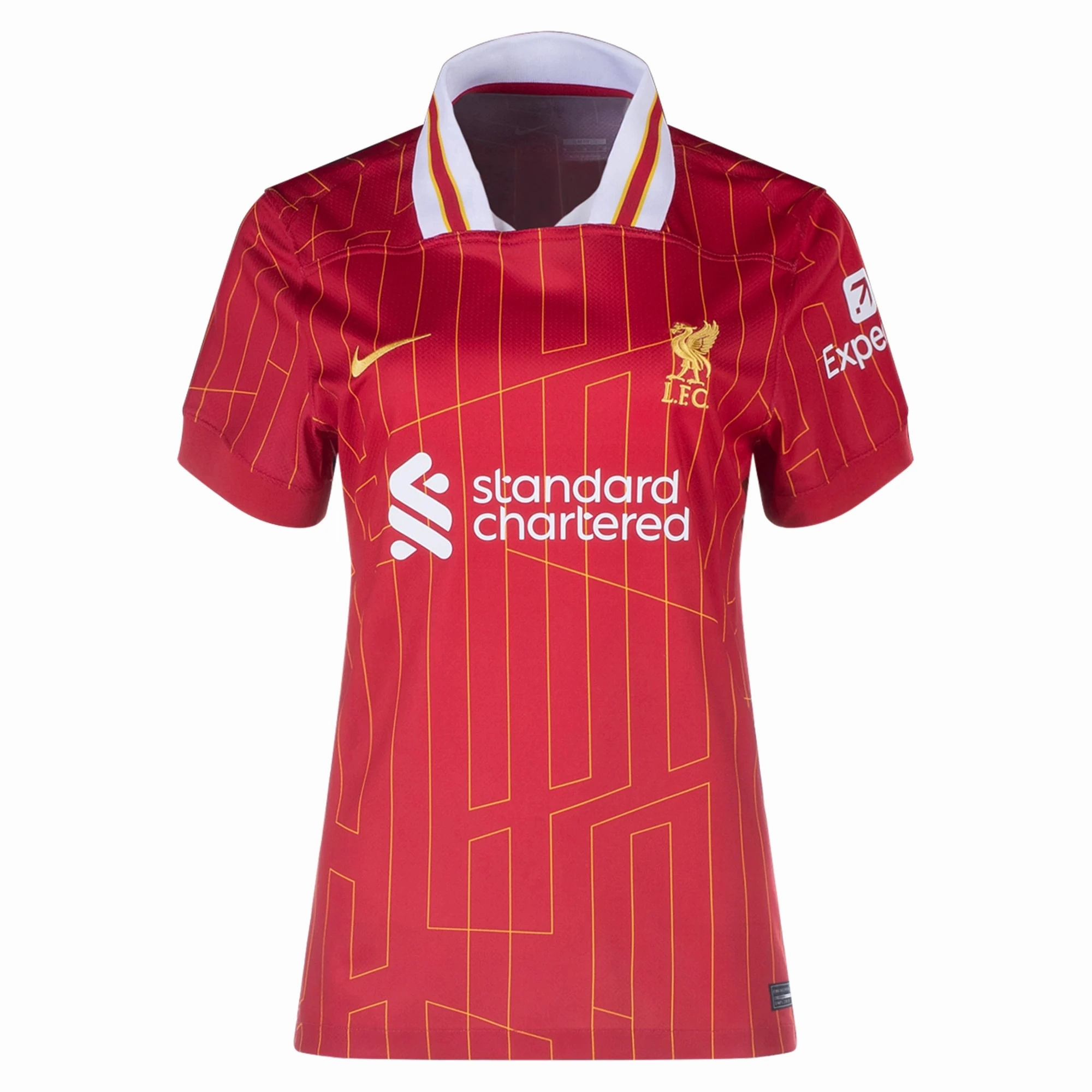 Nike Womens Liverpool Luis Diaz Home Jersey 24/25 (Gym Red/Chrome Yellow)
