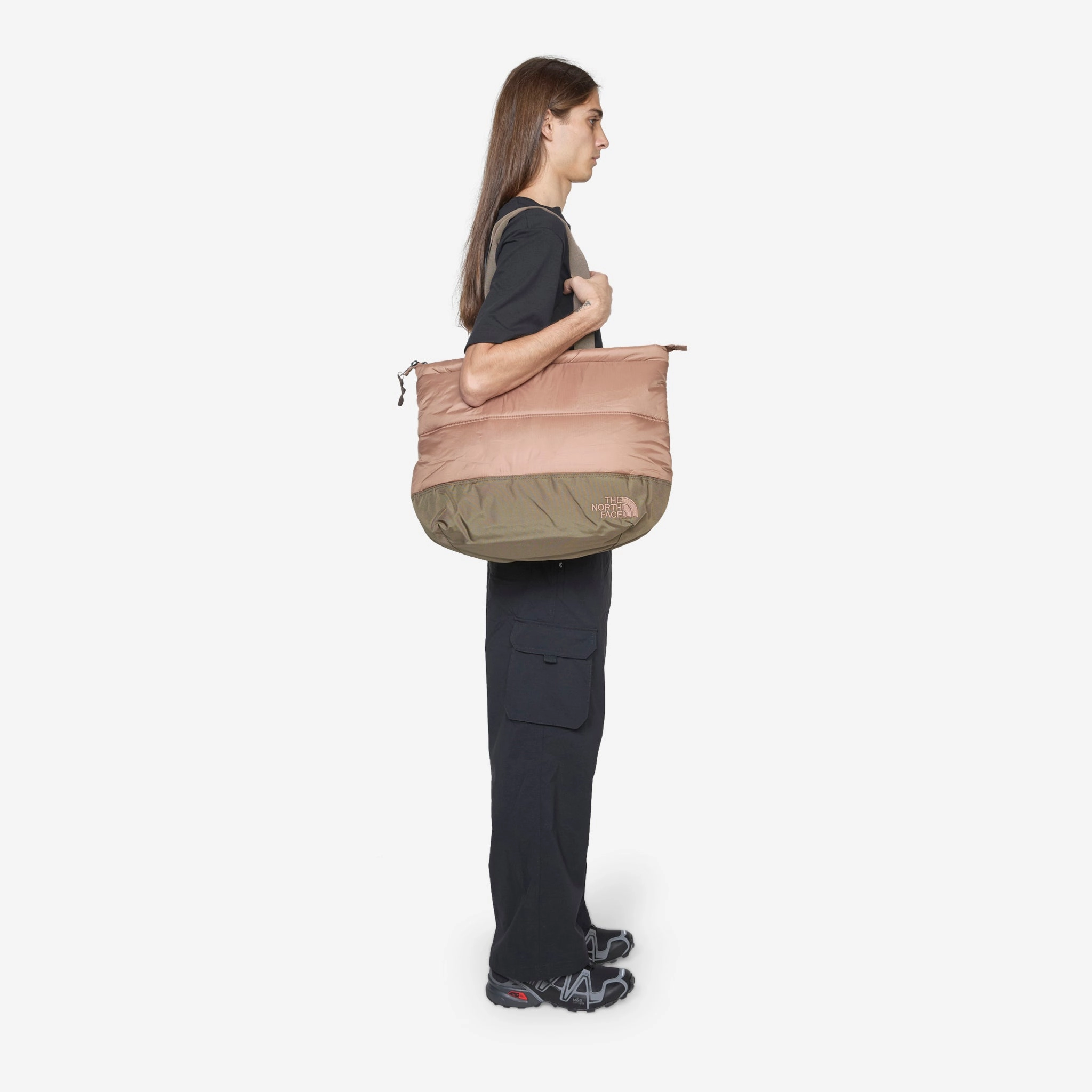 Nuptse Tote Latte | Smokey Brown