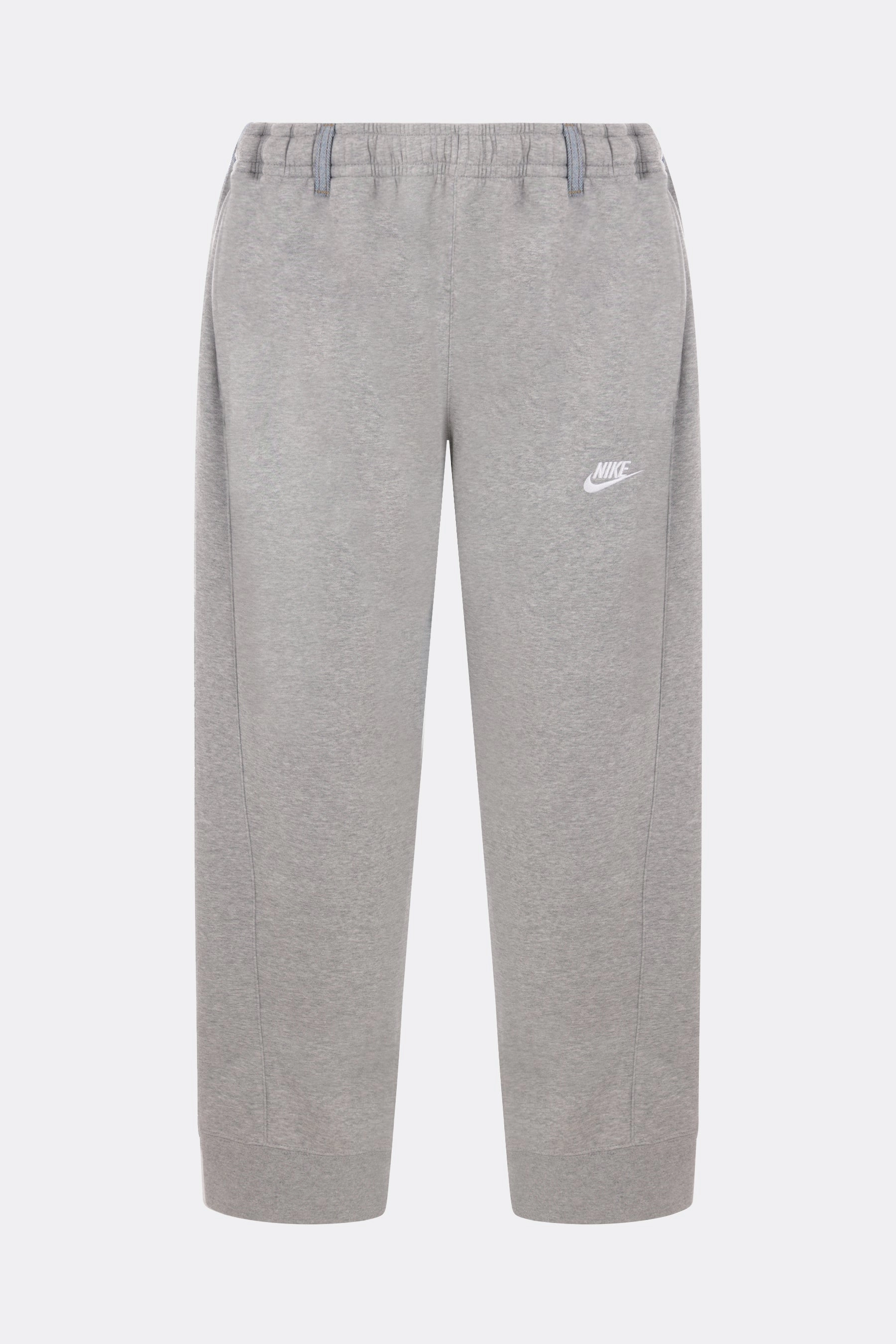 Overjogging trousers in jersey and denim