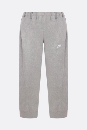 Overjogging trousers in jersey and denim