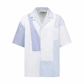 Patched Panel S/S Shirt 'White'