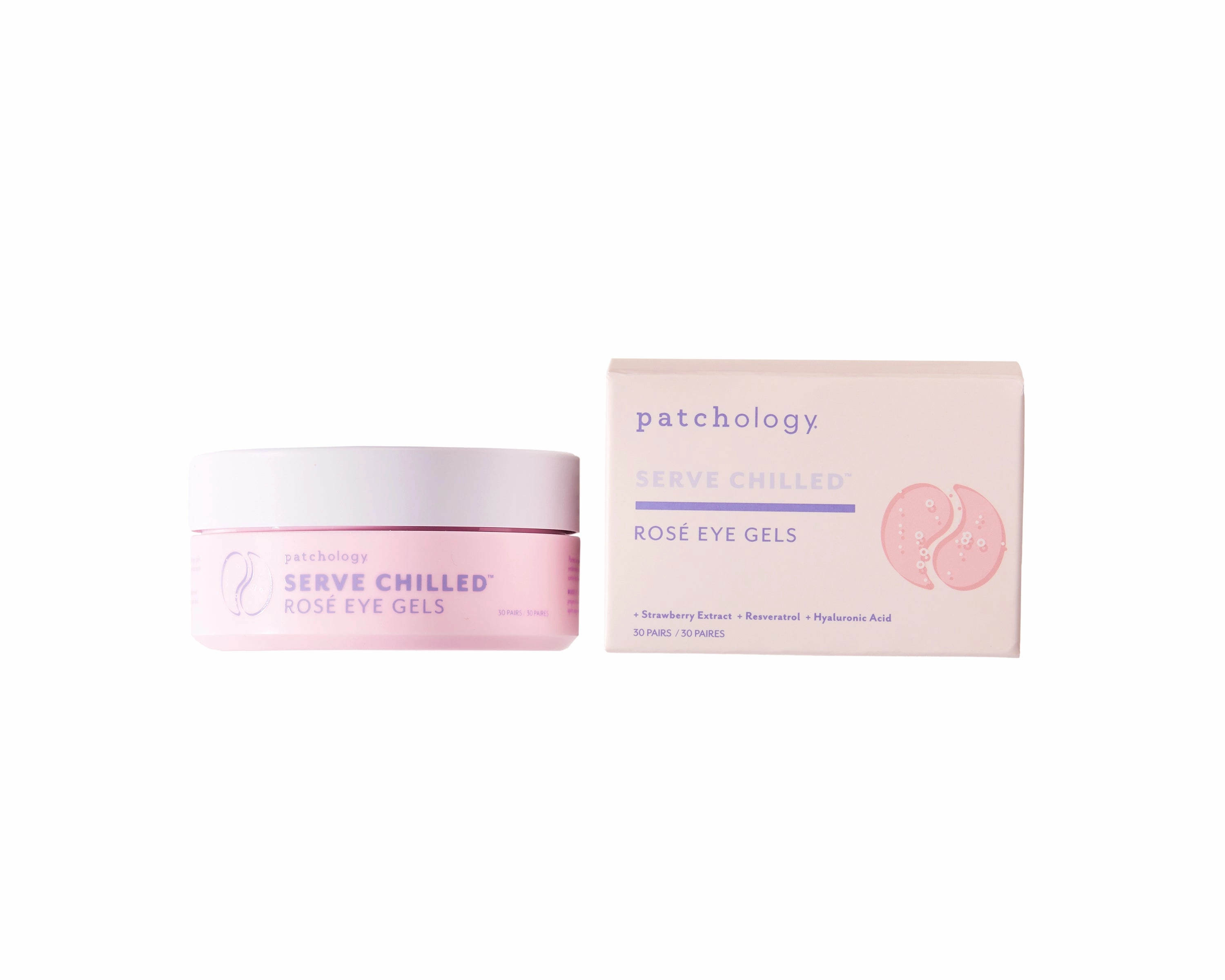 Patchology Rosé Eye Gels Serve Chilled