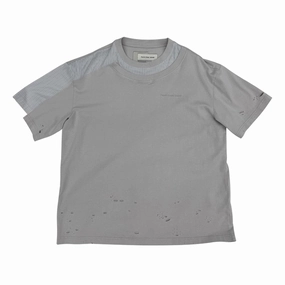 Patchwork Striped Tee 'Grey'