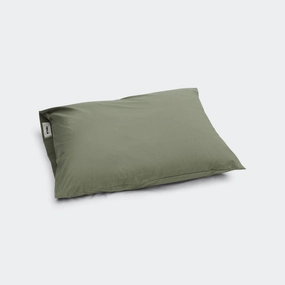 Percale Pillow Case - Olive Green