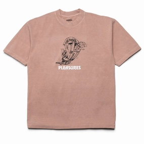 Pleasures 9th Street Tee - Rose Quartz