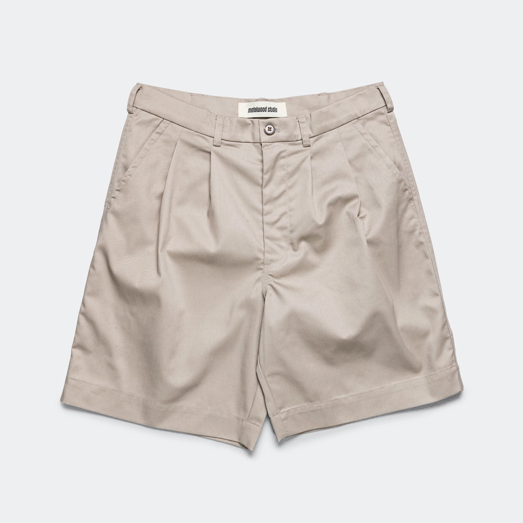 Pleated Short - Bone