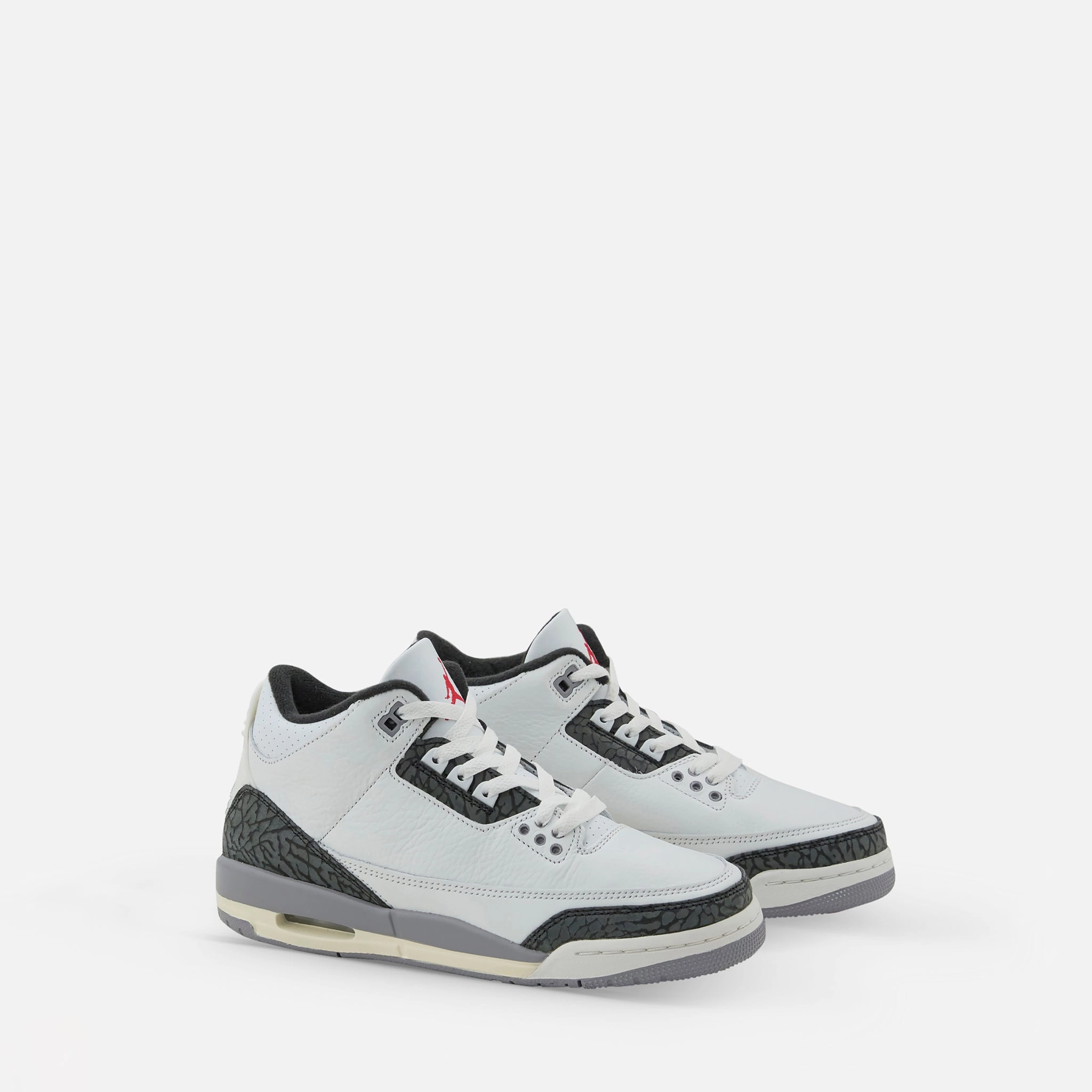 Pre-School Air Jordan 3 Retro Summit White | Fire Red | Cement Grey | Black