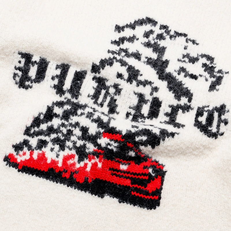 Purple Brand Smoke Show Sweater - Off White
