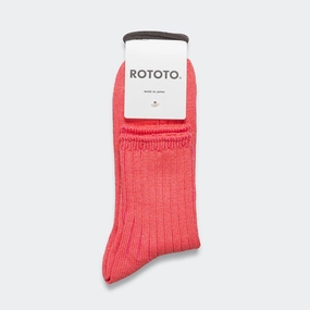 Ribbed Ankle Sock - Pink