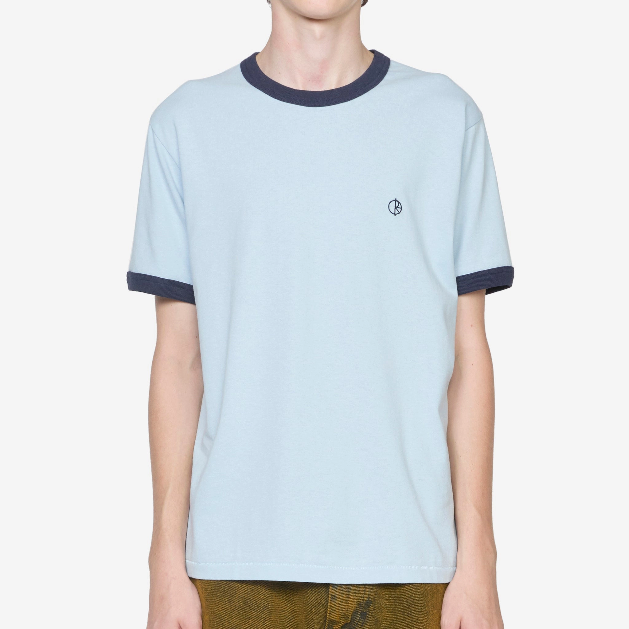 Ringer T-Shirt Light Blue | Navy