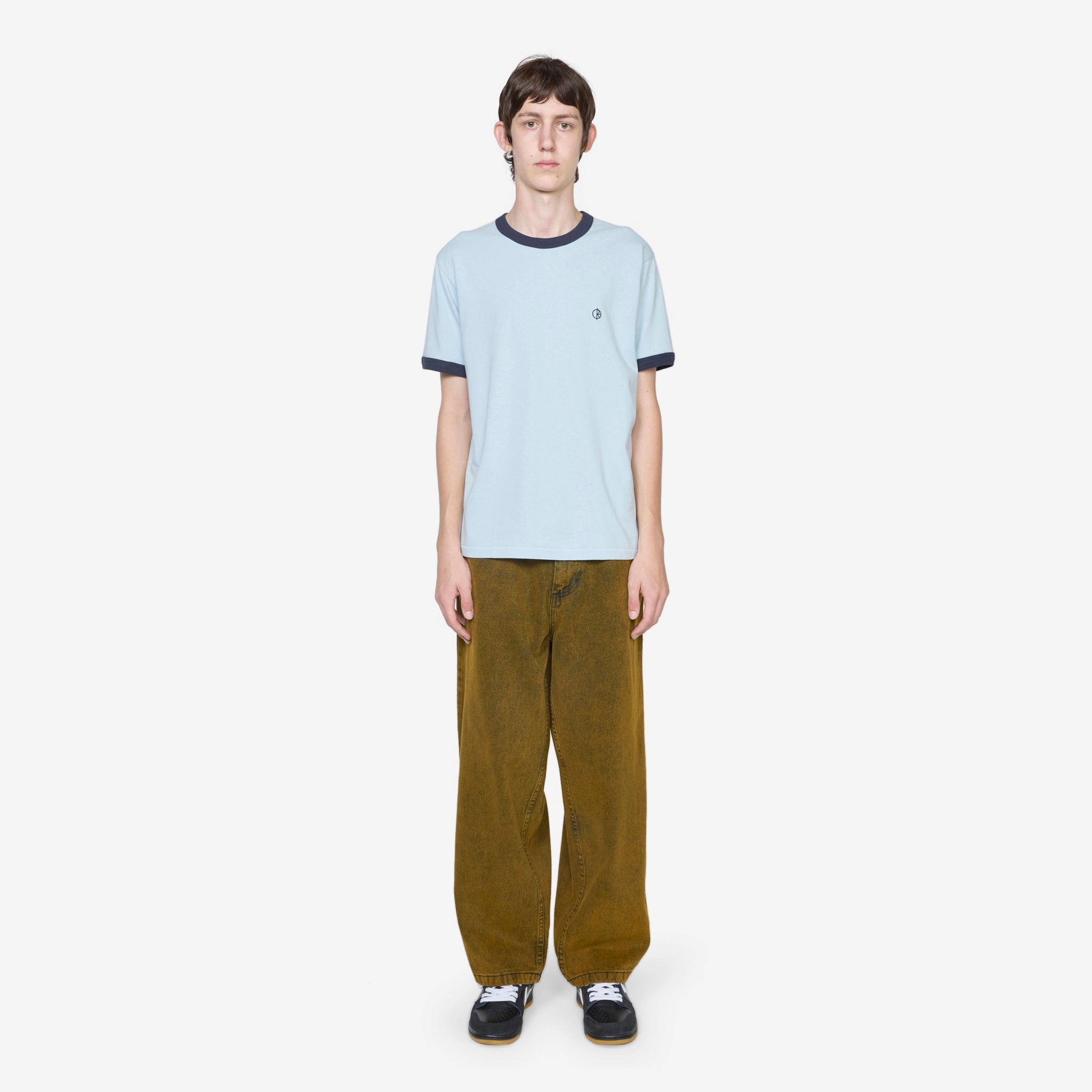 Ringer T-Shirt Light Blue | Navy