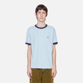 Ringer T-Shirt Light Blue | Navy