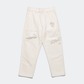 Shabaket Seid Canvas Utility Pants - Off White