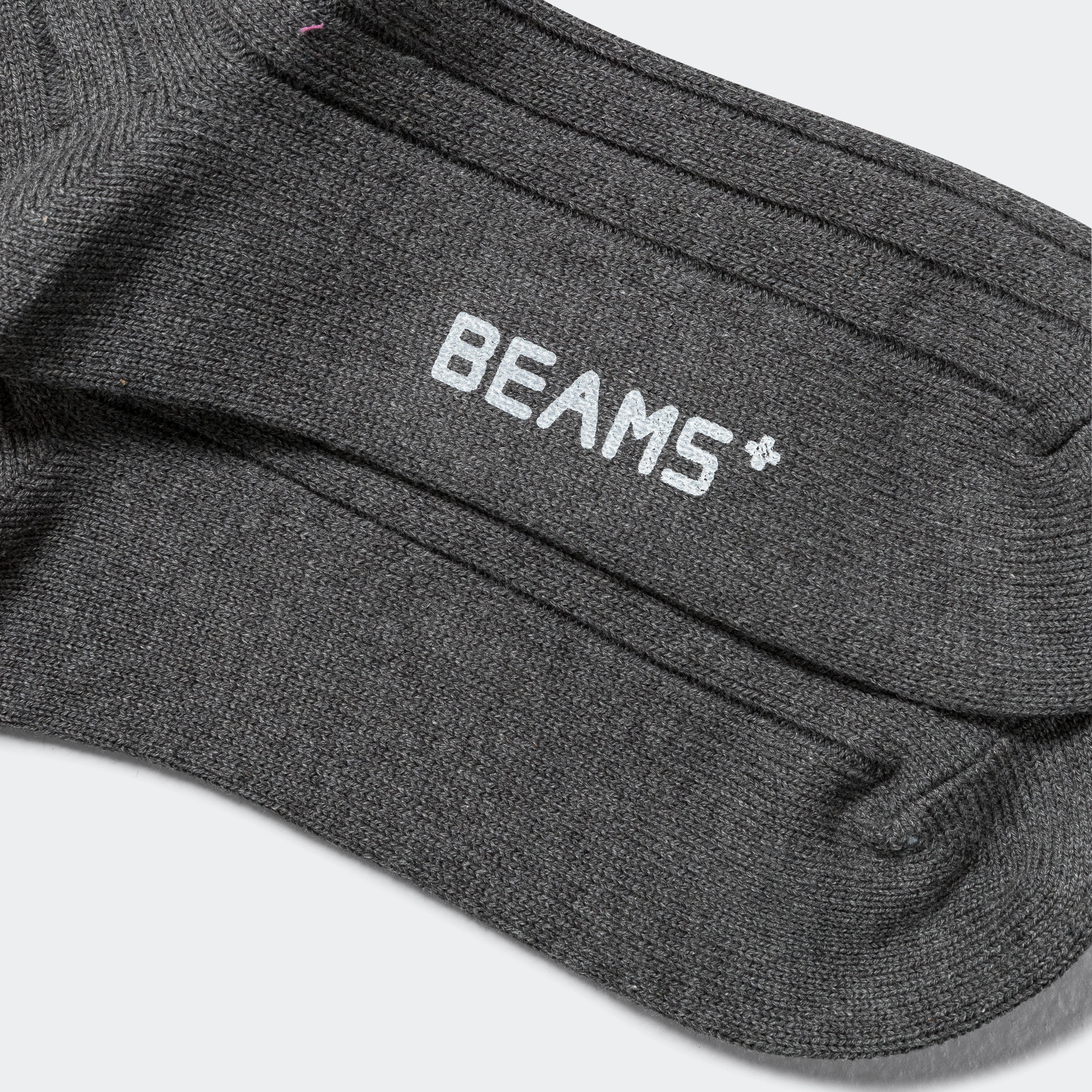 Solid Ribs Socks - Charcoal