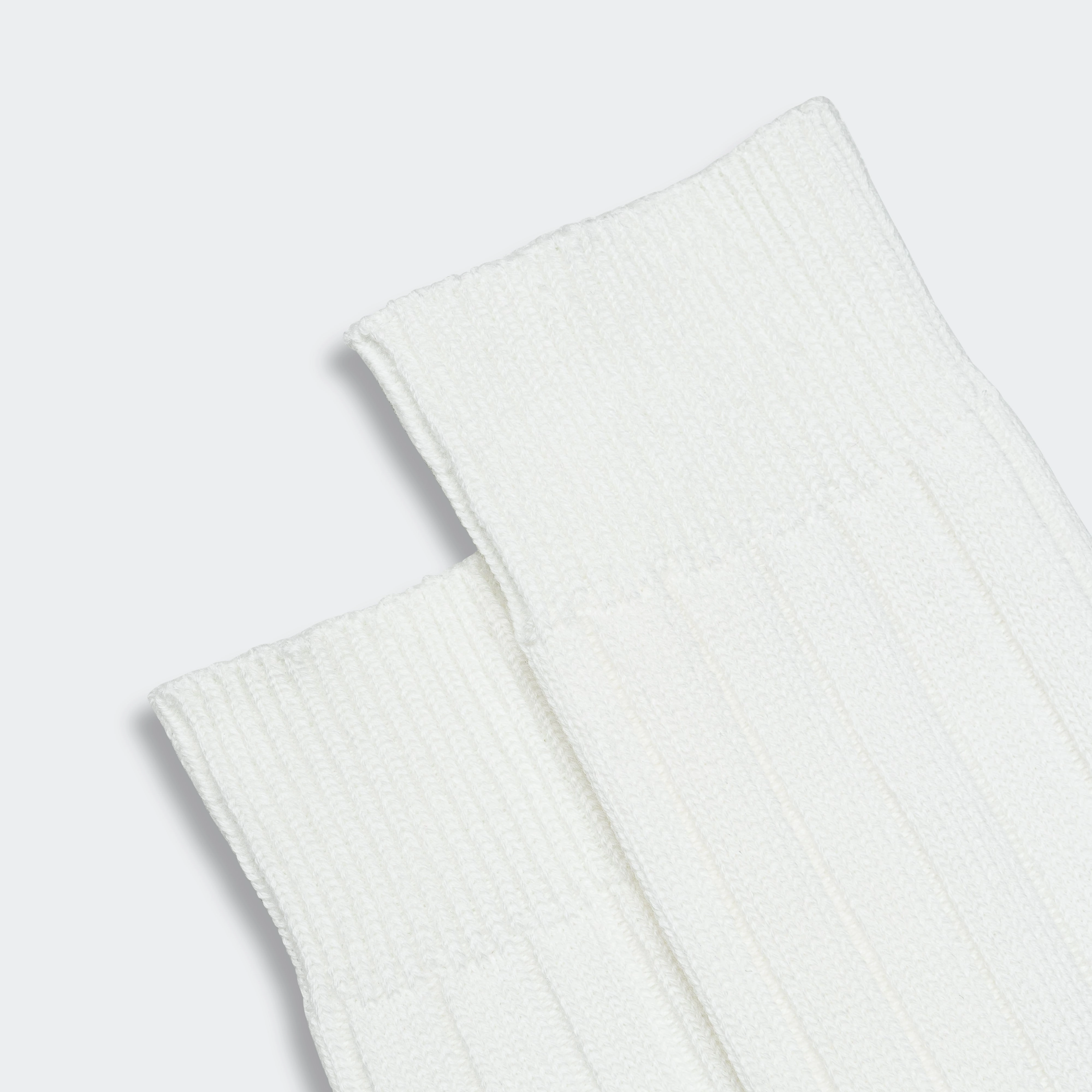 Solid Ribs Socks - Off White