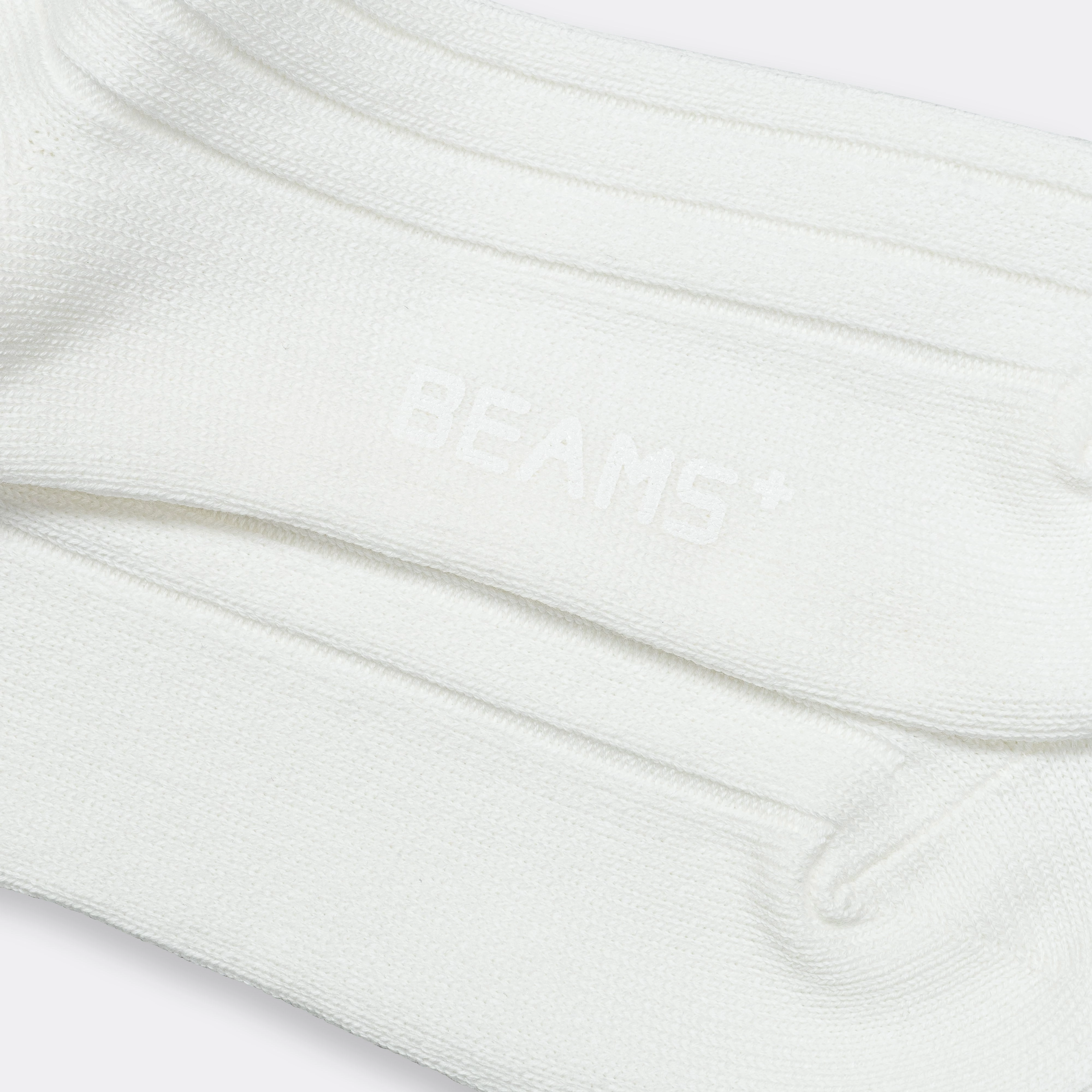 Solid Ribs Socks - Off White