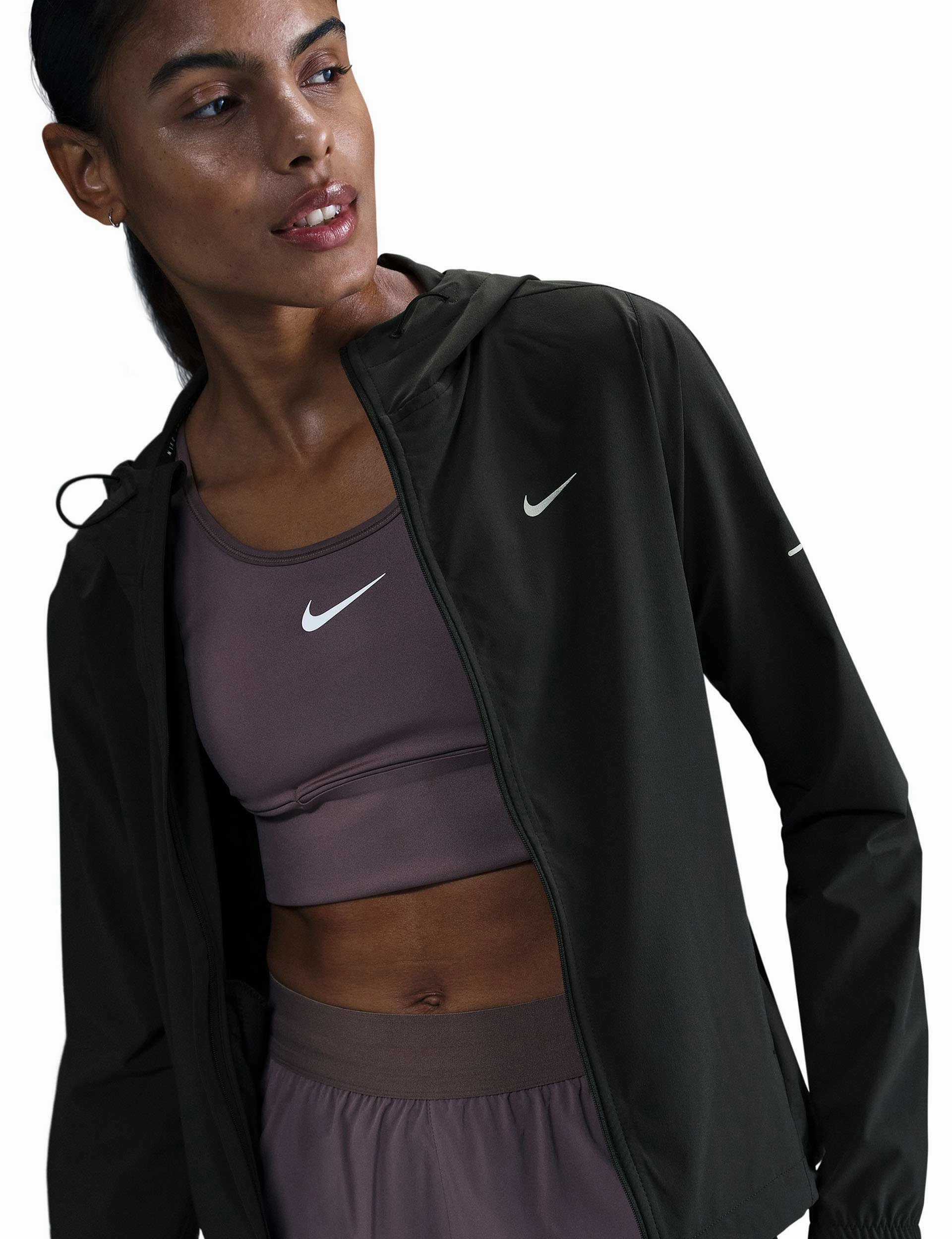Swift Repel Packable Running Jacket - Black/Reflective Silver