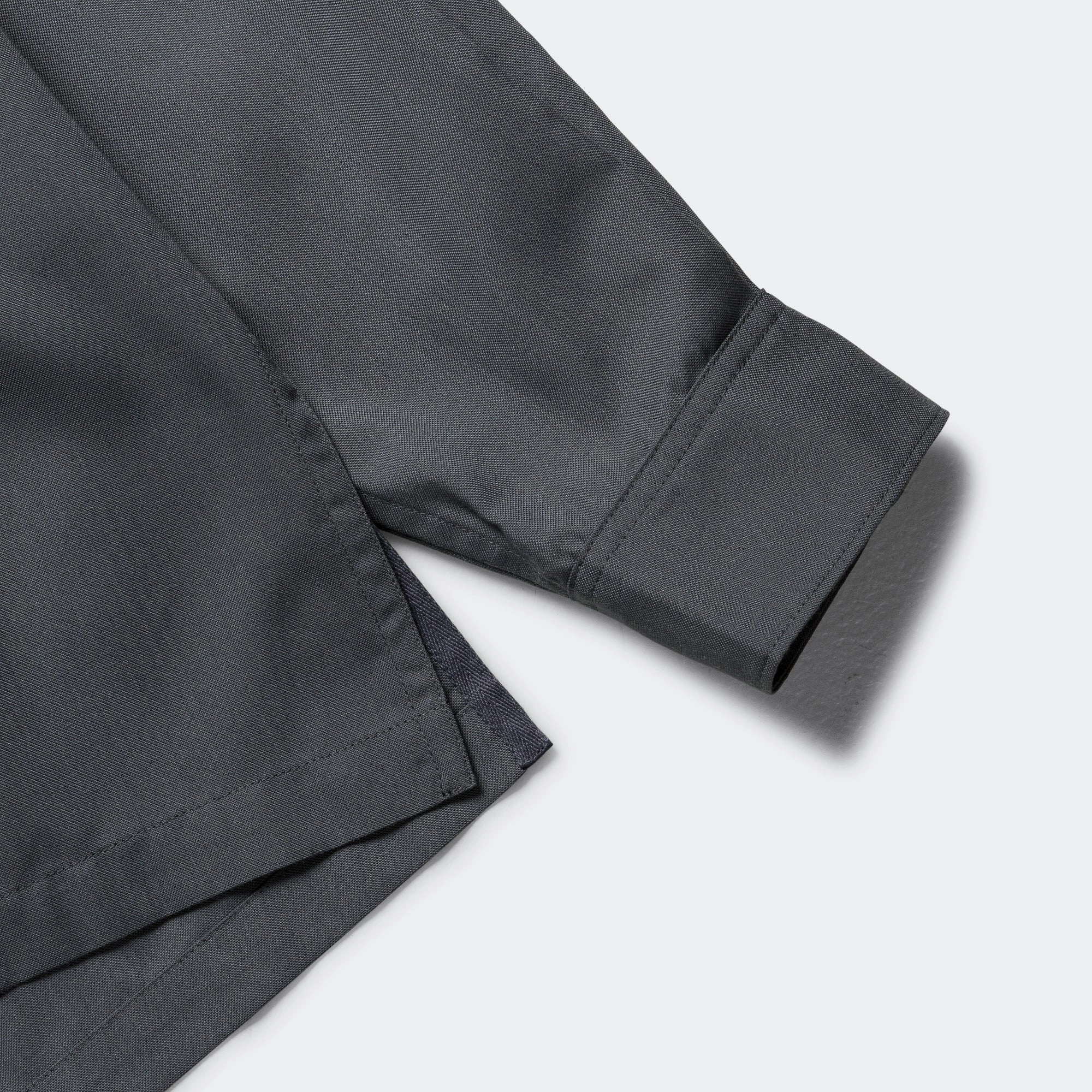 Tech Sports Open Collarshirt LS - Charcoal