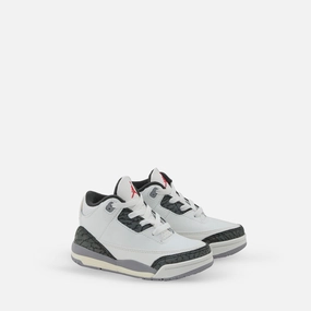 Toddler Air Jordan 3 Retro Summit White | Fire Red | Cement Grey | Black