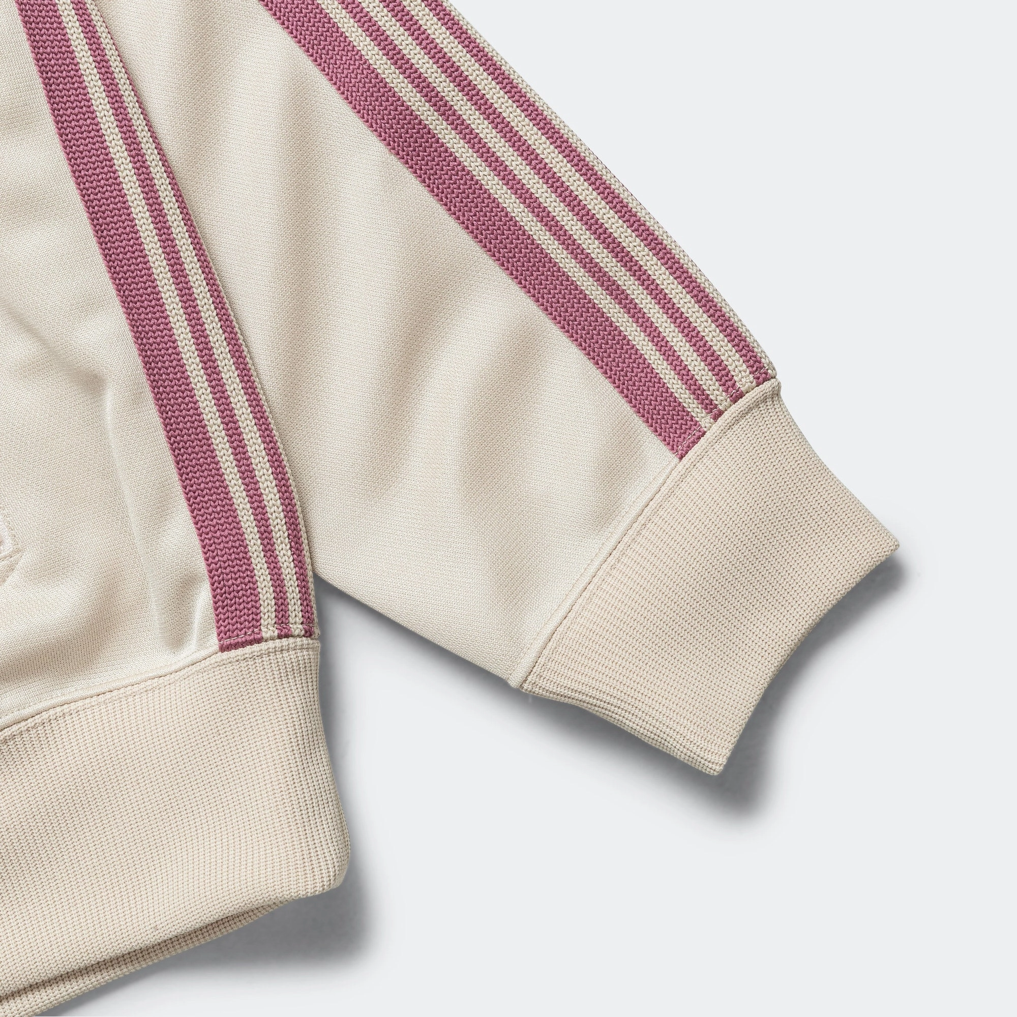 Track Jacket - Ivory Poly Smooth
