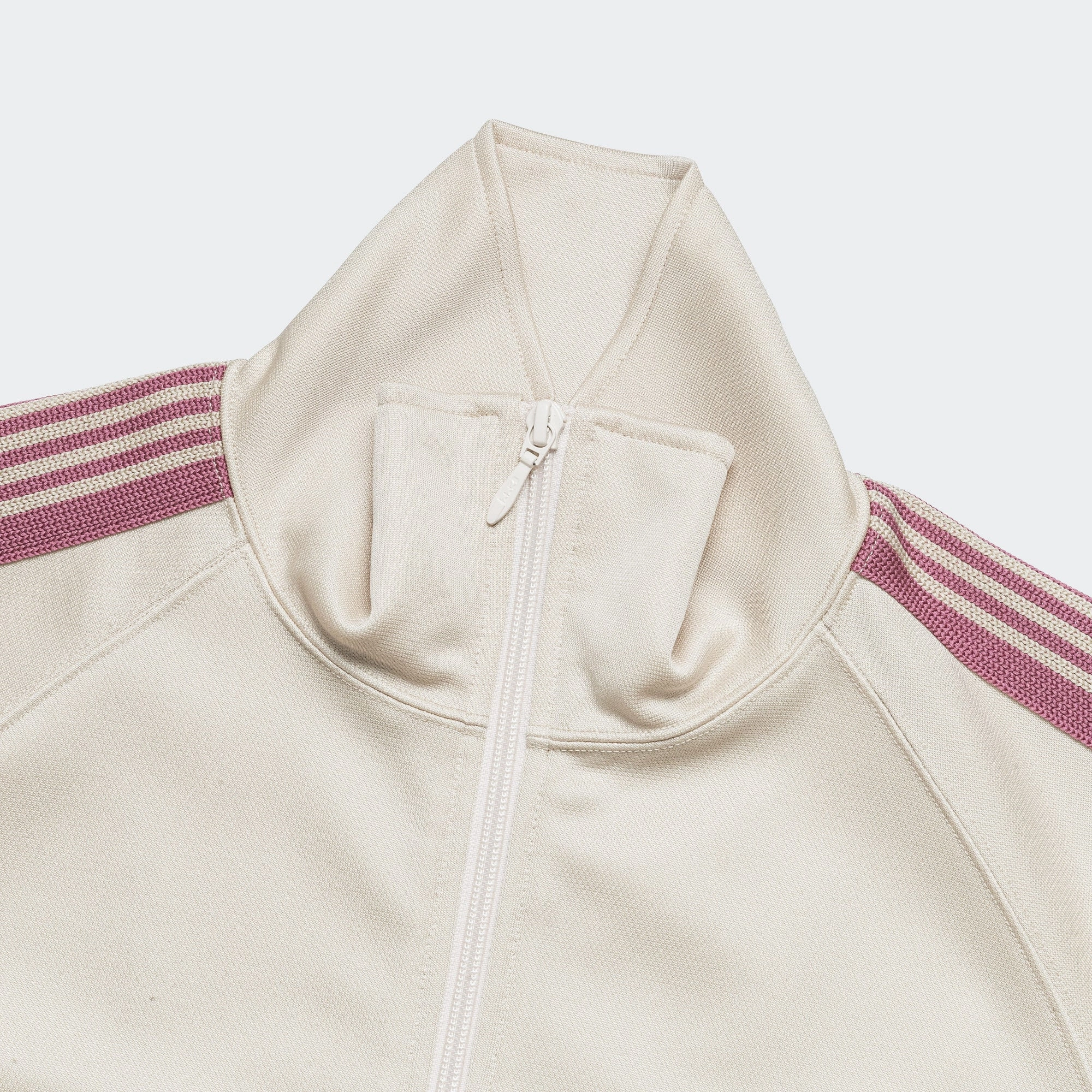 Track Jacket - Ivory Poly Smooth