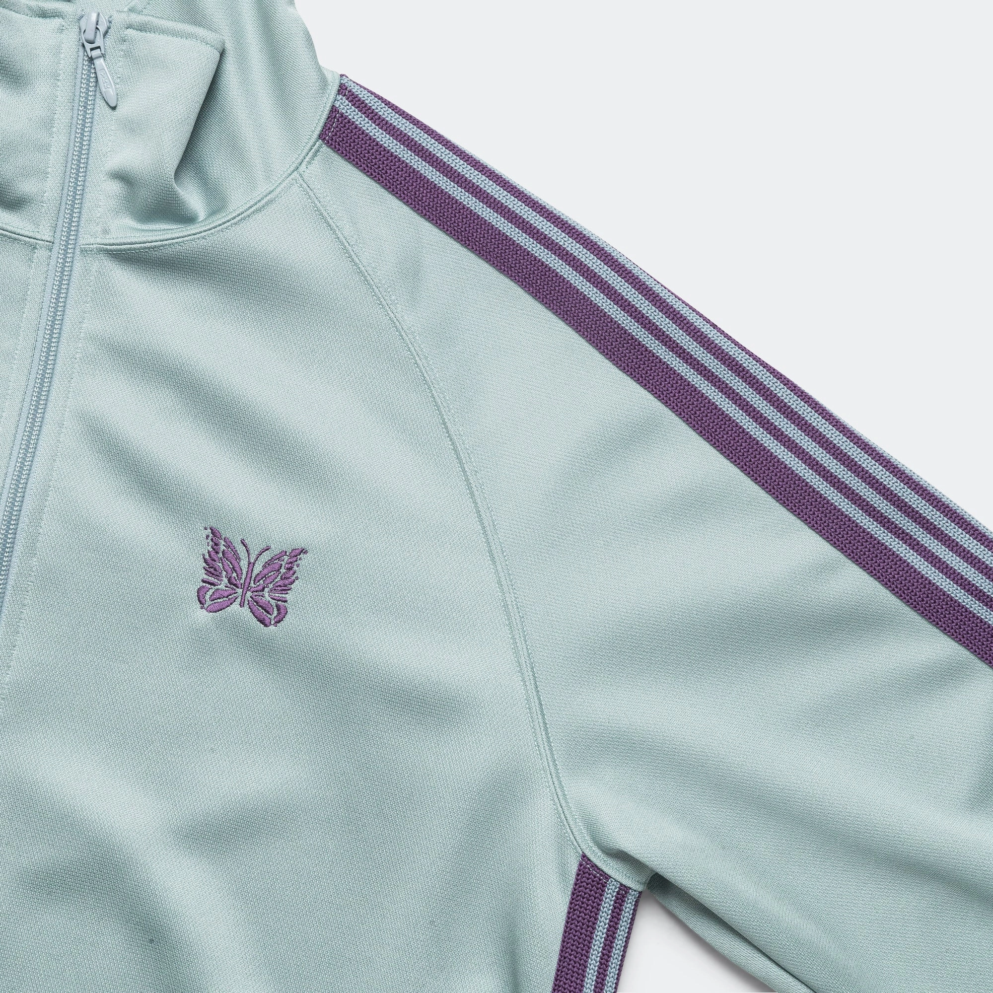 Track Jacket - Sax Poly Smooth