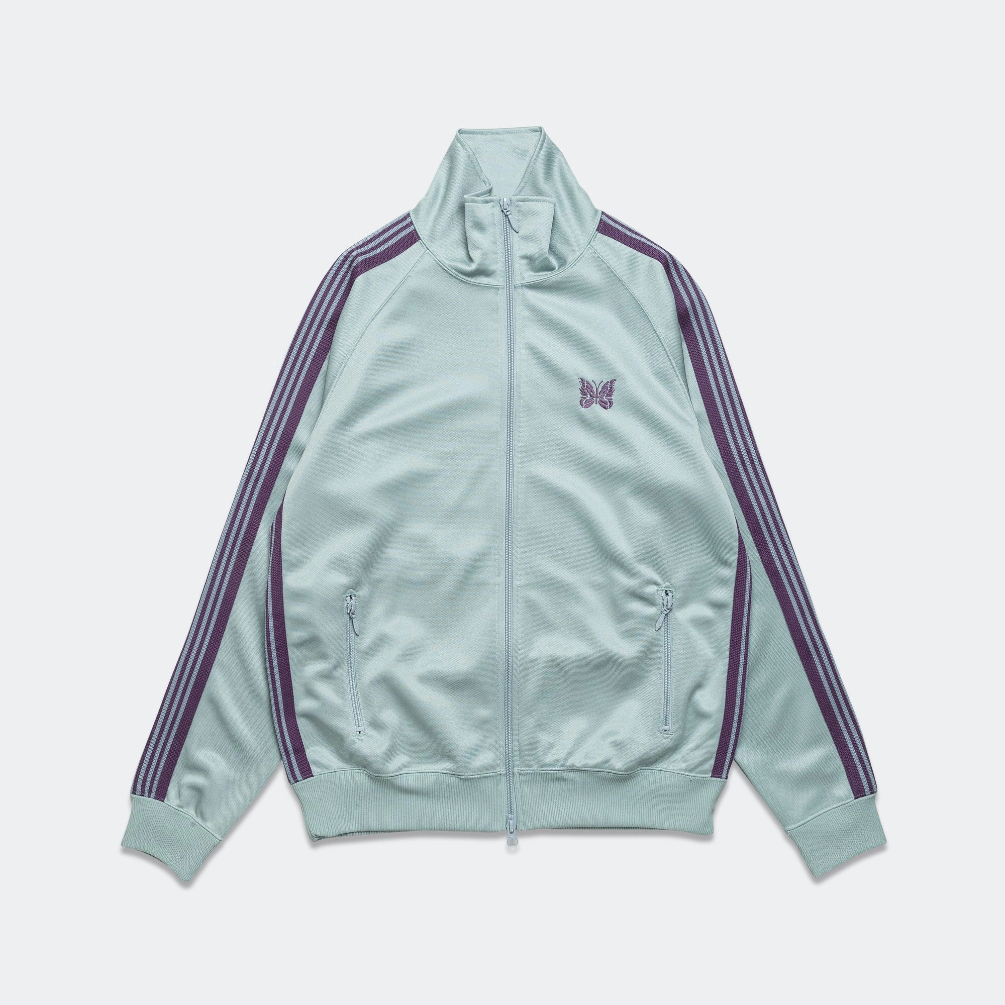 Track Jacket - Sax Poly Smooth