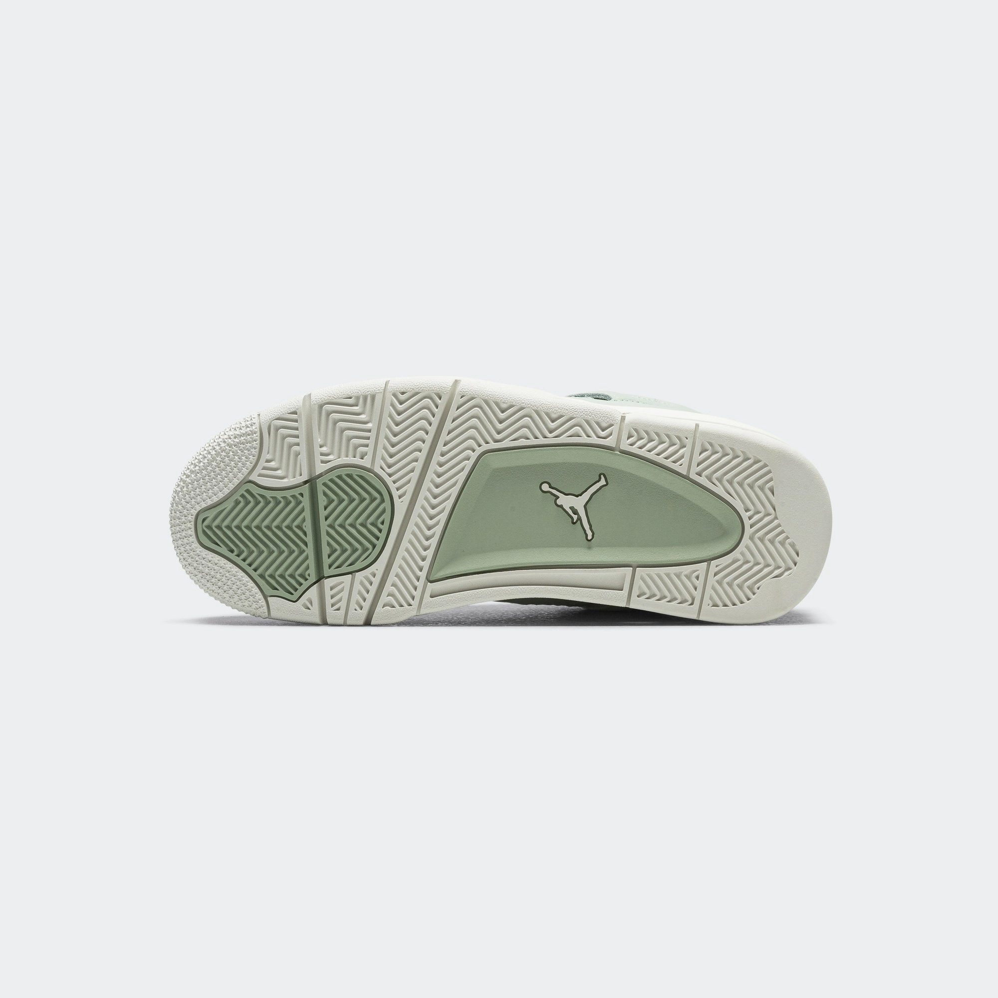 Womens Air Jordan 4 Retro - Seafoam/Sail-Metallic Silver