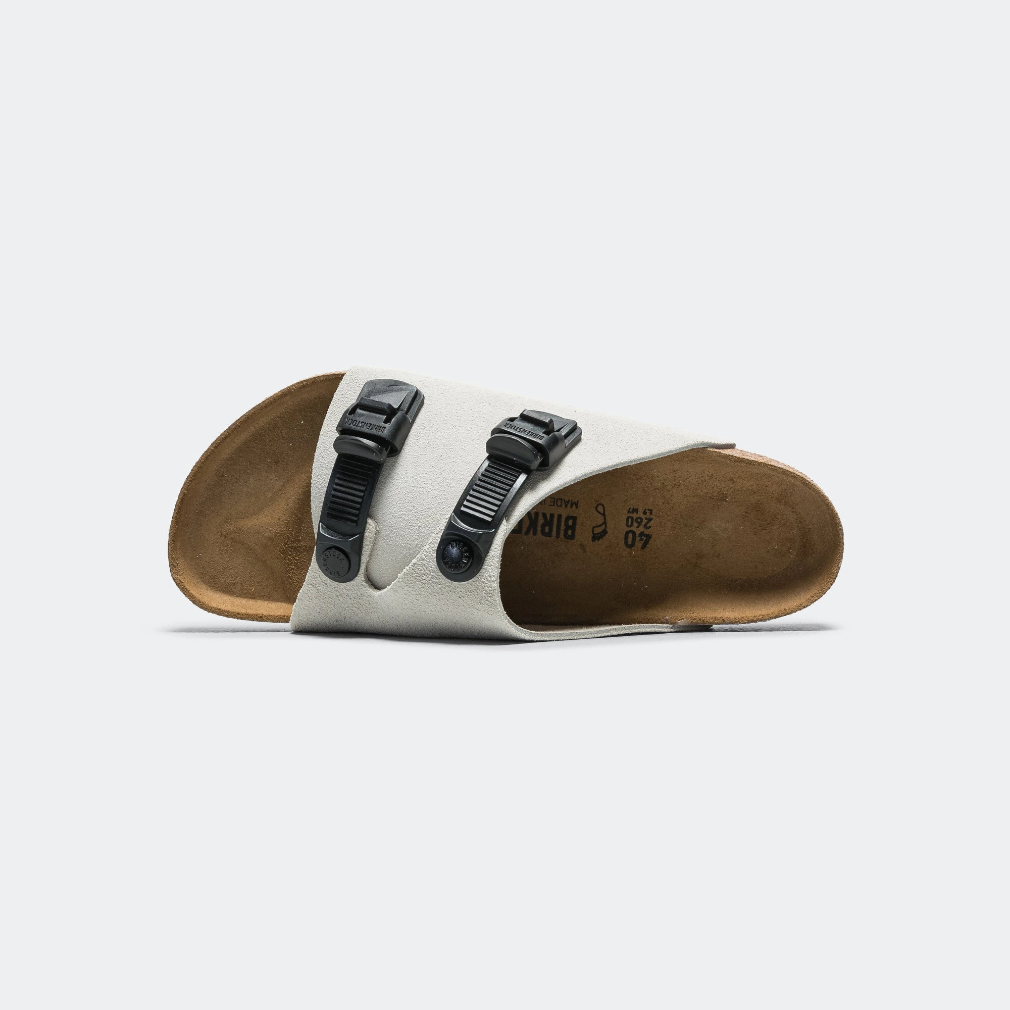 Zurich Tech - Antique White Suede Leather