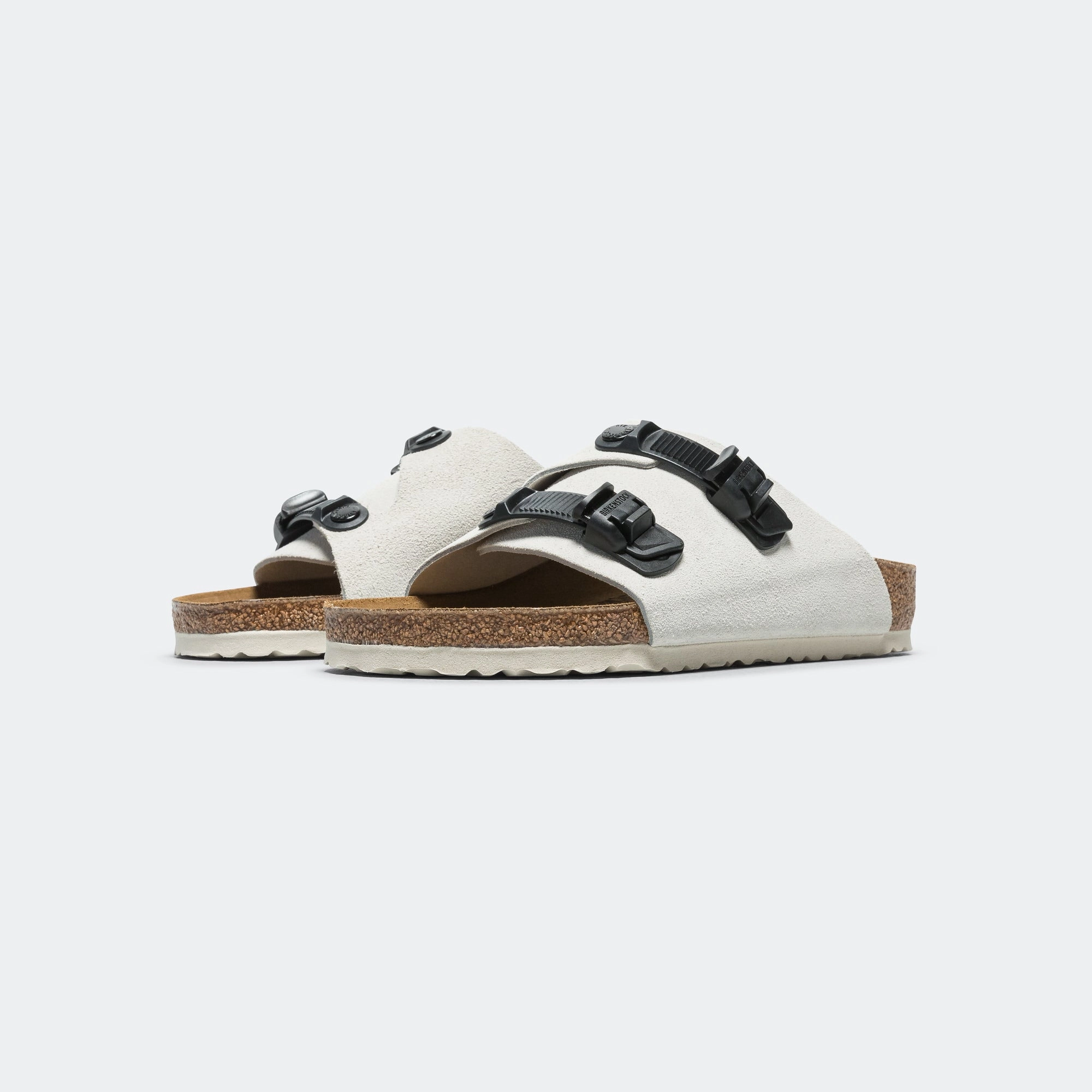 Zurich Tech - Antique White Suede Leather