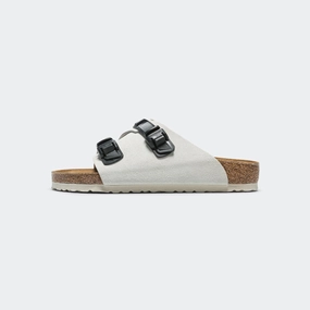Zurich Tech - Antique White Suede Leather
